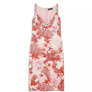 VERSACE Barocco Sea Silk Slip Mini Dress